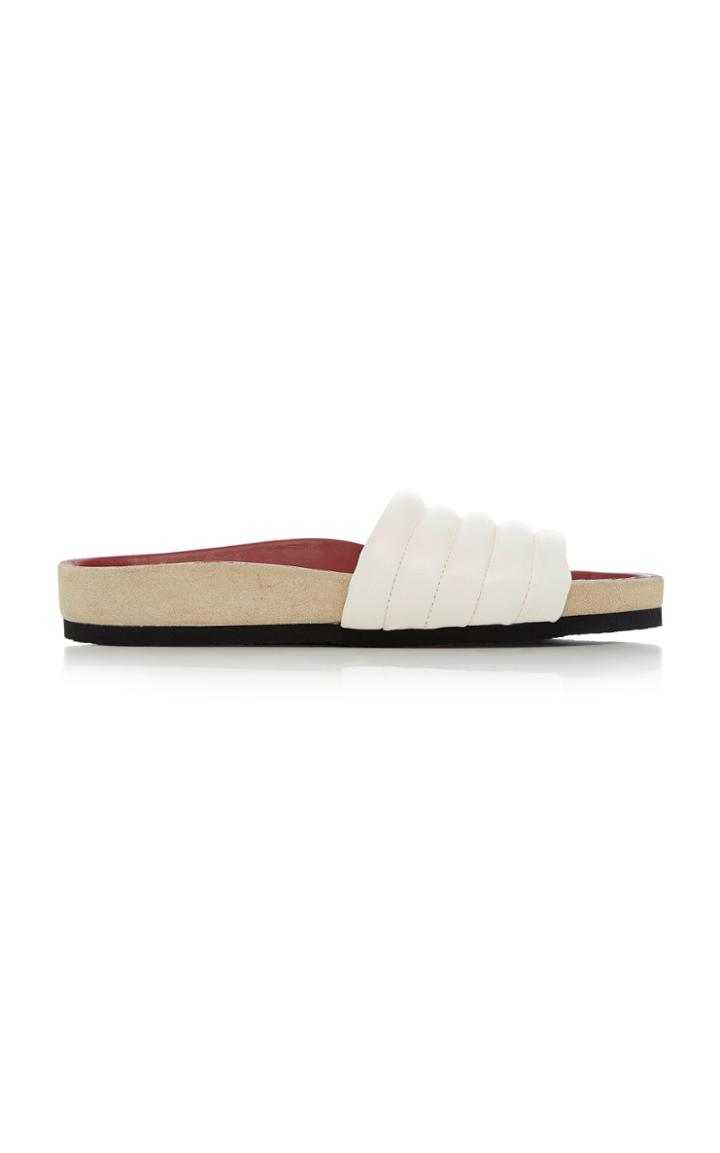 Isabel Marant Hellea Quilted Leather Slides