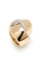 Moda Operandi Vhernier 18k White Gold Abbraccio Ring Size: 4
