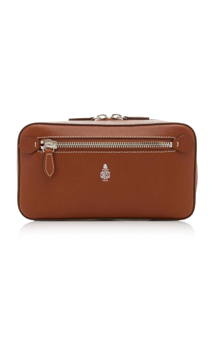 Moda Operandi Mark Cross Textured-leather Wash Bag