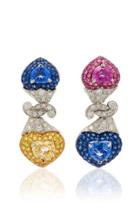 Fabio Salini Vertigo Heart Earrings