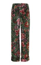 For Restless Sleepers Etere Floral Silk Straight-leg Pant