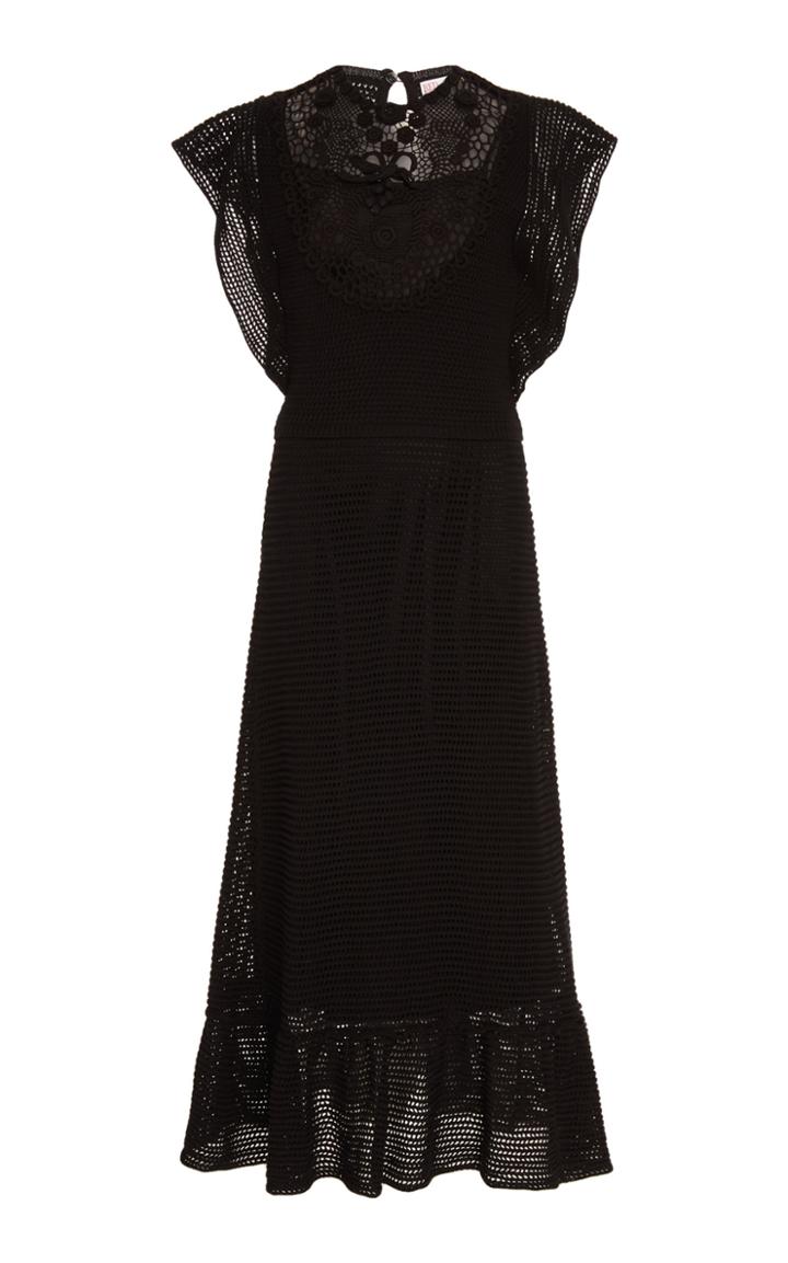 Moda Operandi Red Valentino Open-knit Dress Size: Xxs