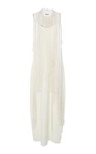 Moda Operandi Jil Sander Fringed Satin Dress