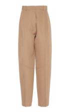 Victoria Beckham High Waist Paneled Cotton Trousers