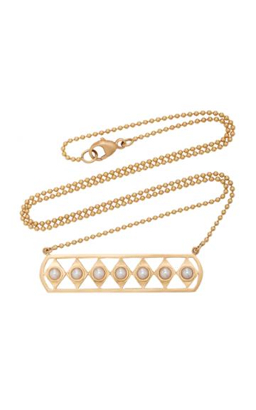 Doryn Wallach Pearl Gladiator Necklace