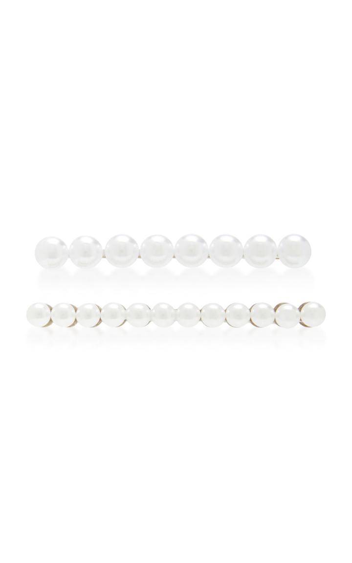 Lelet Ny Set-of-two Gold-plated Faux Pearl Hair Pins