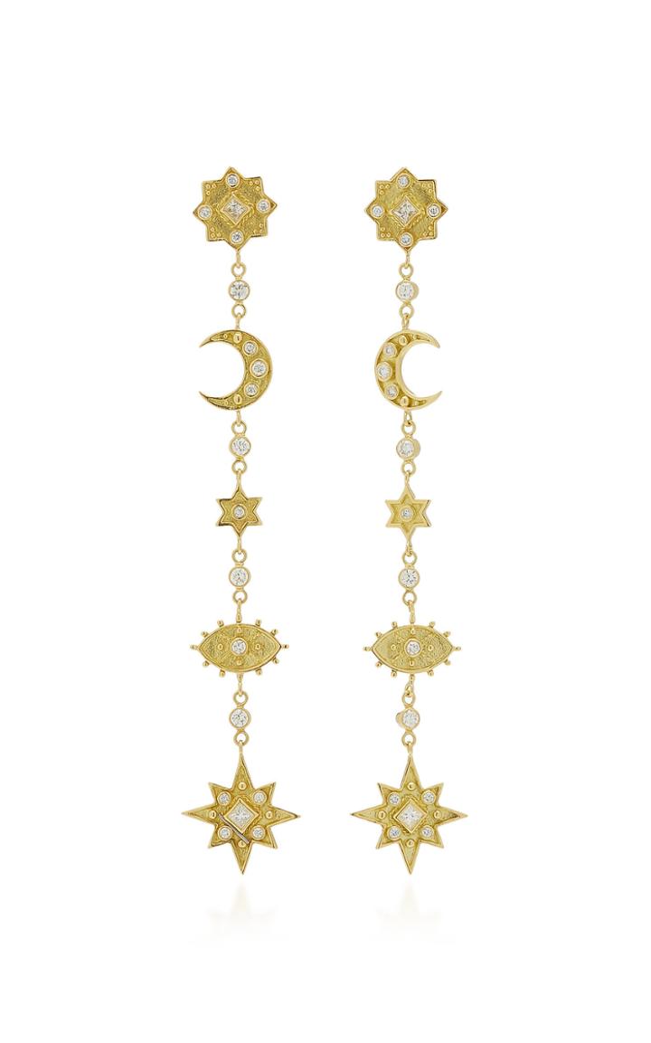 Amrapali Heritage Mystic 18k Gold And Diamond Earrings