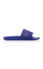 Givenchy Blue Logo Pool Slide Sandals