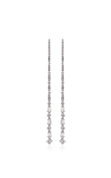 Shawn Warren W Assorted Shape Diamod Line Earrings