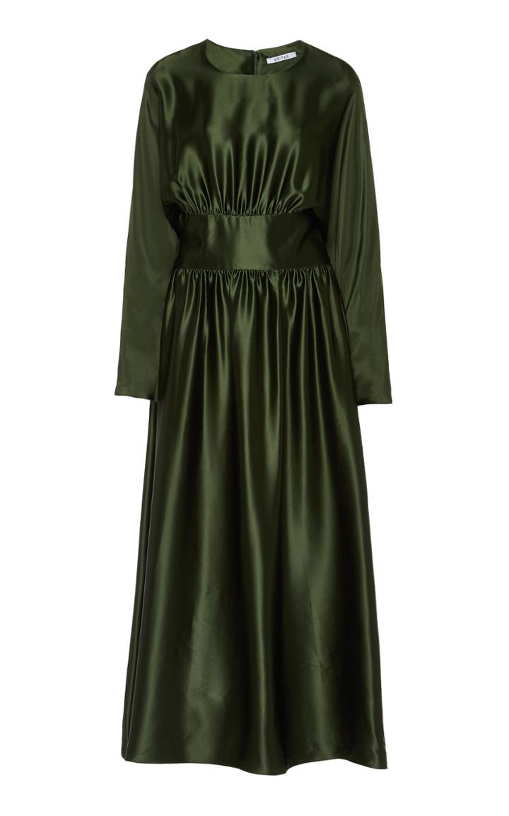 Deitas Hermine Silk-satin Maxi Dress