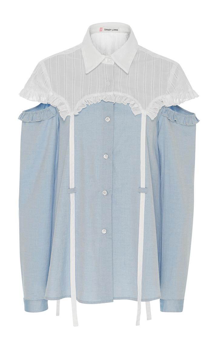 Sandy Liang Garten Ruffle Top