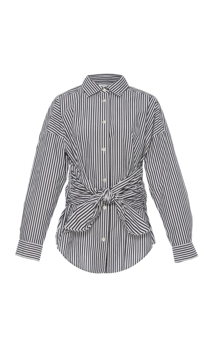 Frame Denim Tie Poplin Long Sleeve