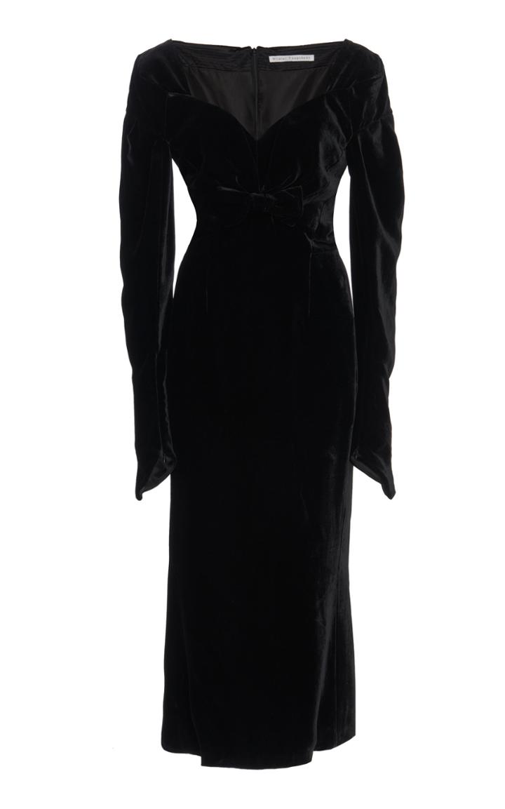 Olivier Theyskens Telvet Off-the-shoulder Velvet Dress