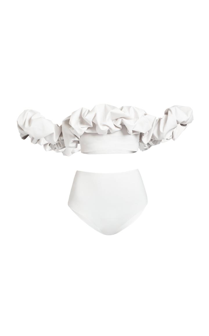 Moda Operandi Maygel Coronel Alessandra Ruffled Neckline Bikini