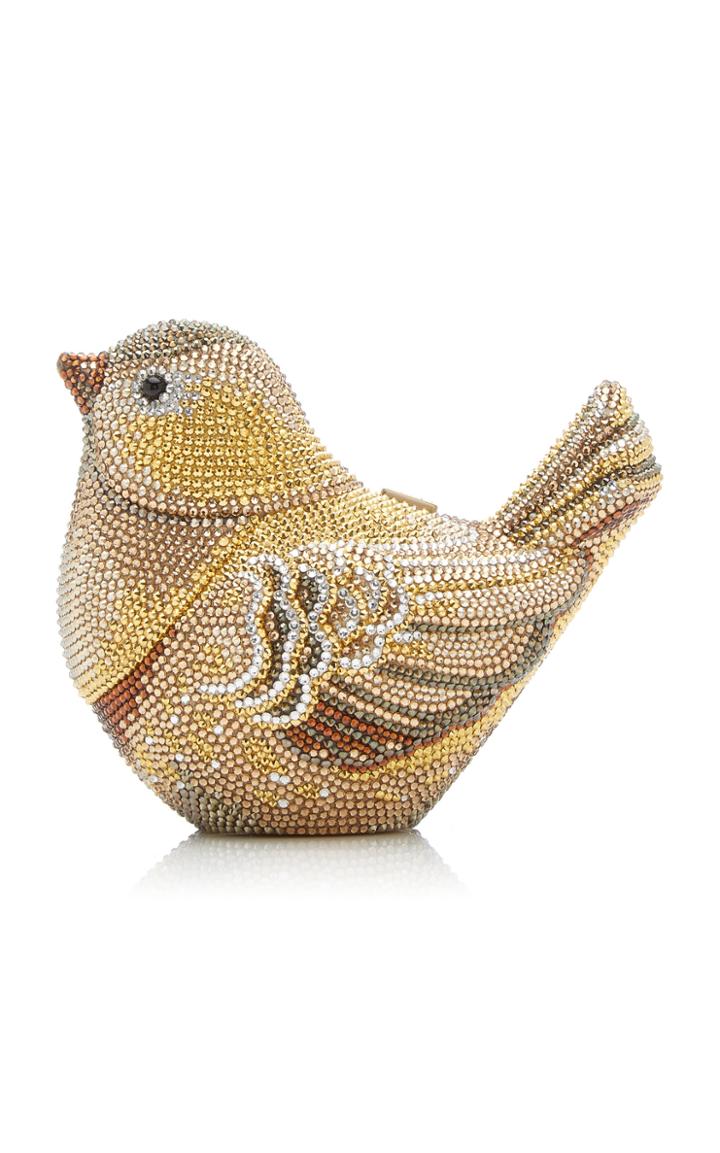 Moda Operandi Judith Leiber Couture Golden Finch Crystal Novelty Clutch