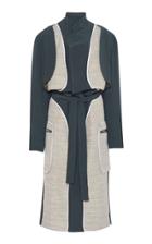 Moda Operandi Richard Malone Two-tone Canvas-linen Trench Coat Size: Xs