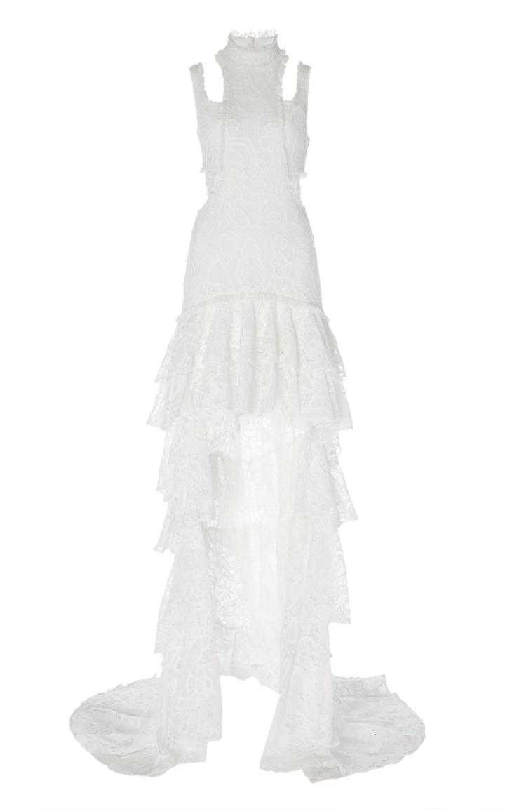 Alexis Varenna Embroidered Asymmetrical Gown