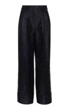 Dolce & Gabbana High-waisted Paisley Jacquard Cuffed-hem Pants