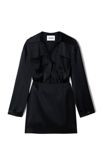 Moda Operandi Nanushka Altair Satin Mini Dress