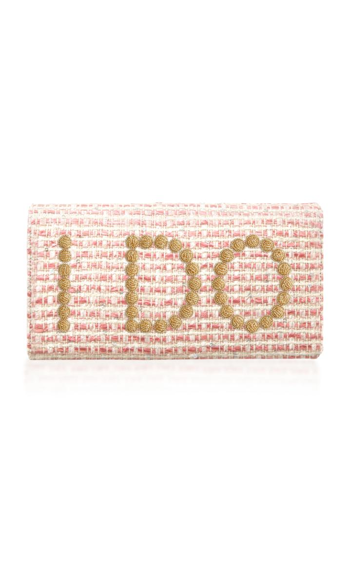 Preciously Paris I Do Tweed Clutch