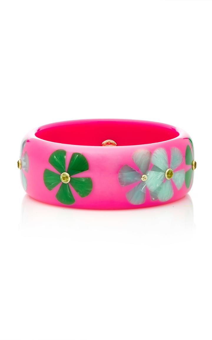 Mark Davis Pink Flower Bangle