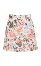 Moda Operandi Faithfull The Brand Celia Floral-print Linen Skorts
