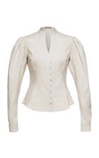 Lena Hoschek Dr. Quinn Linen-blend Top