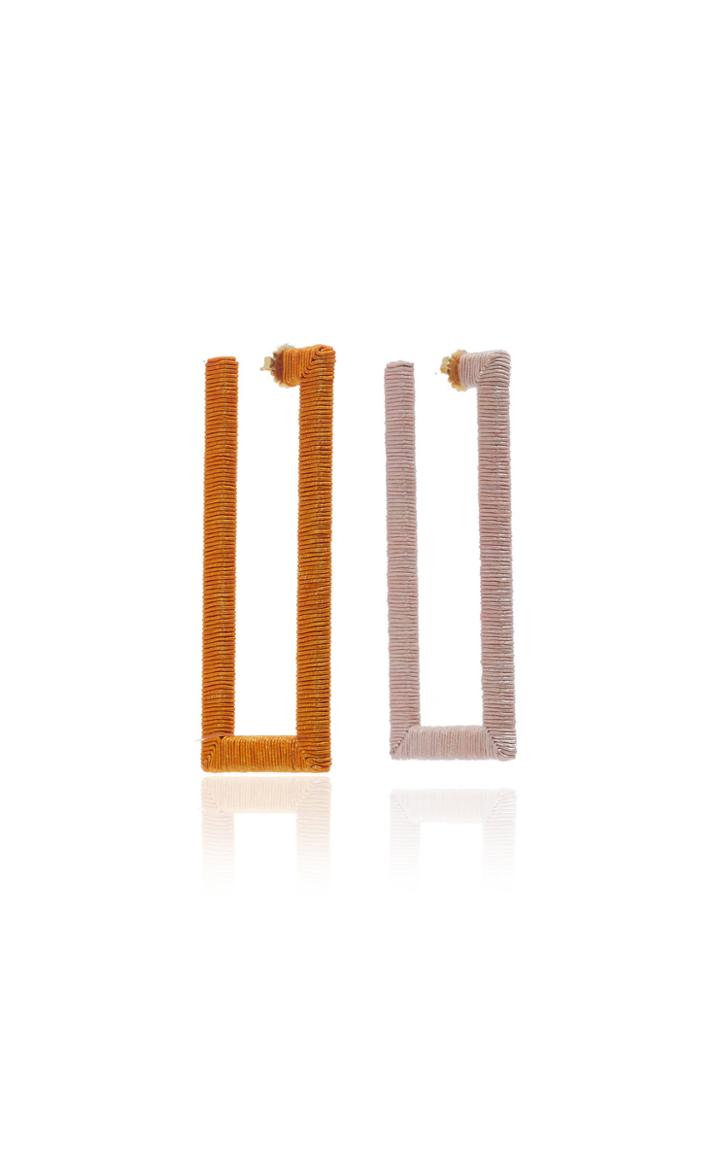 Rebecca De Ravenel Geo Hoop Earrings