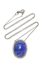 Amrapali Tanzanite And Diamond Pendant
