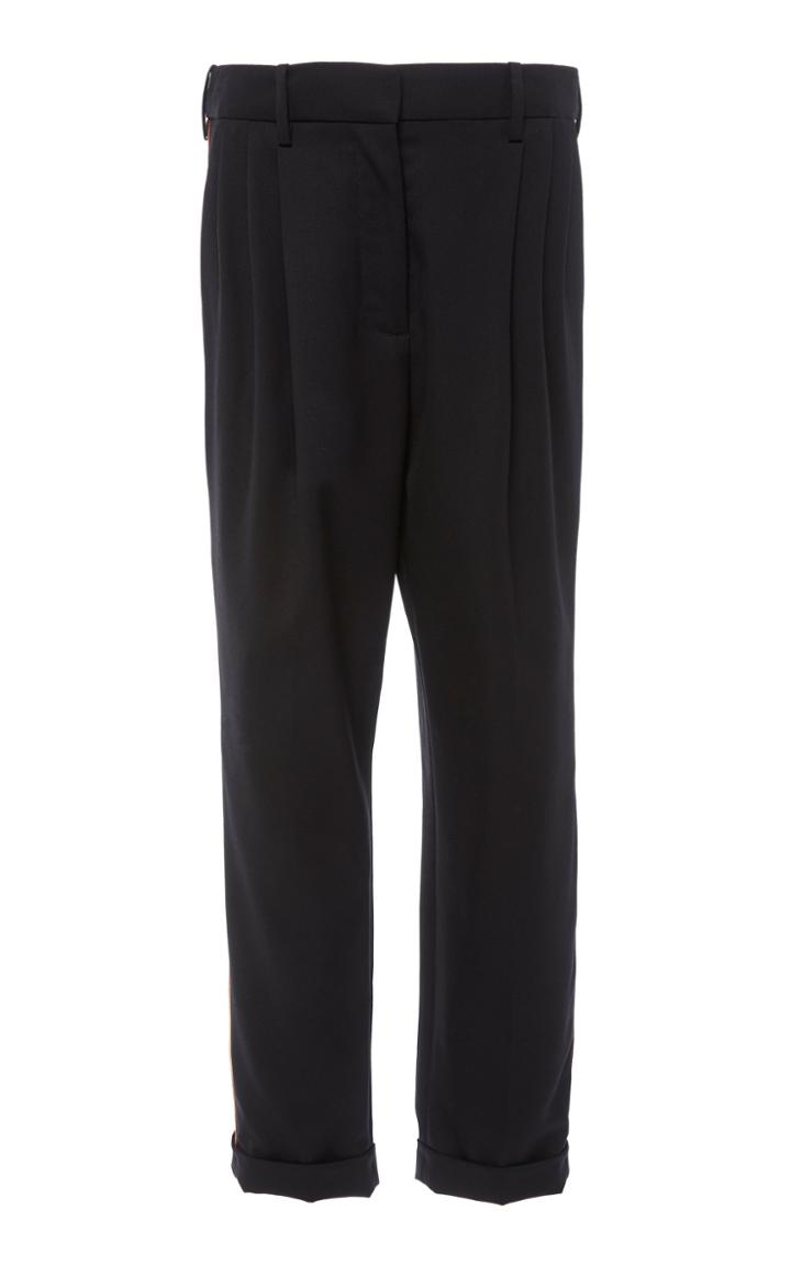 Nili Lotan Montana Wool-blend Straight-leg Pants