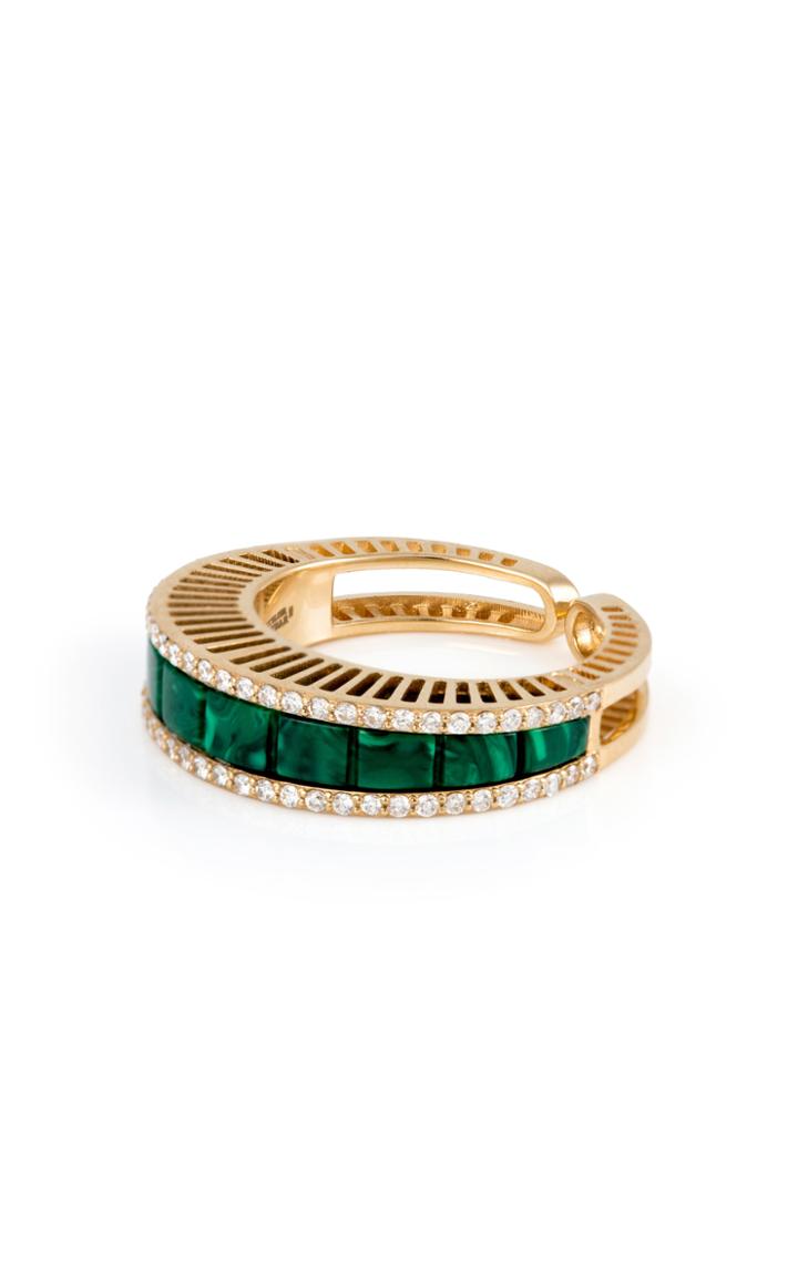 Moda Operandi L'atelier Nawbar 18k Yellow Gold Sandwiched Malachite Baguette Ring