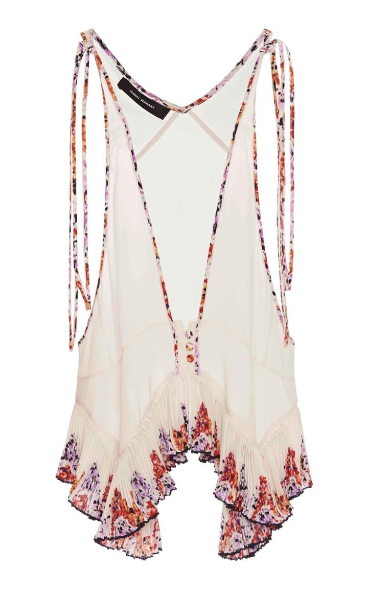 Moda Operandi Isabel Marant Nebula Cutout Silk Top Size: 32