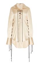 Ann Demeulemeester Lace-up Silk Blouse
