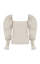 Anna Quan Marta Cotton-blend Poplin Top