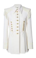 Alberta Ferretti Fringed Gabardine Jacket