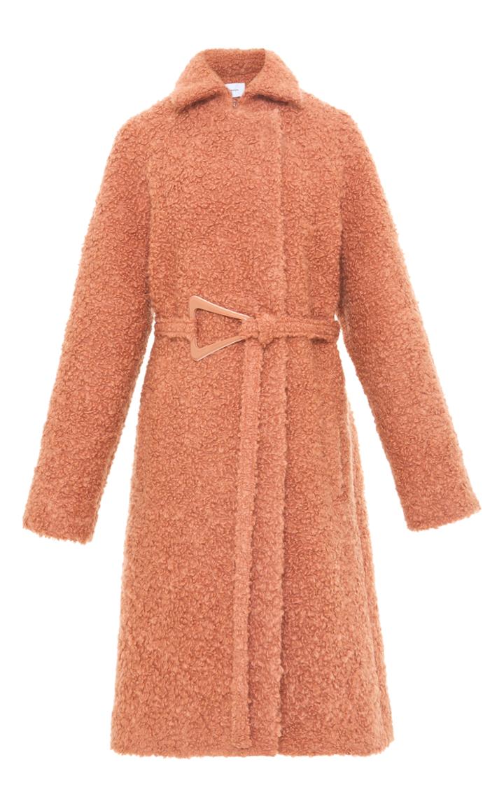 Carven Belted Mohair Coat