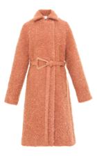 Carven Belted Mohair Coat