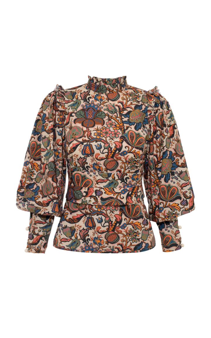 Anna Mason Agnes Liberty Woolf Print Blouse