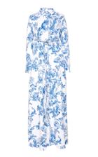 Oscar De La Renta Collared Caftan Dress