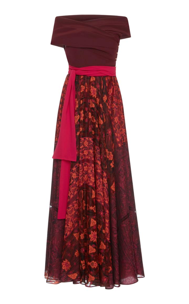 Etro Off The Shoulder Floral Gown