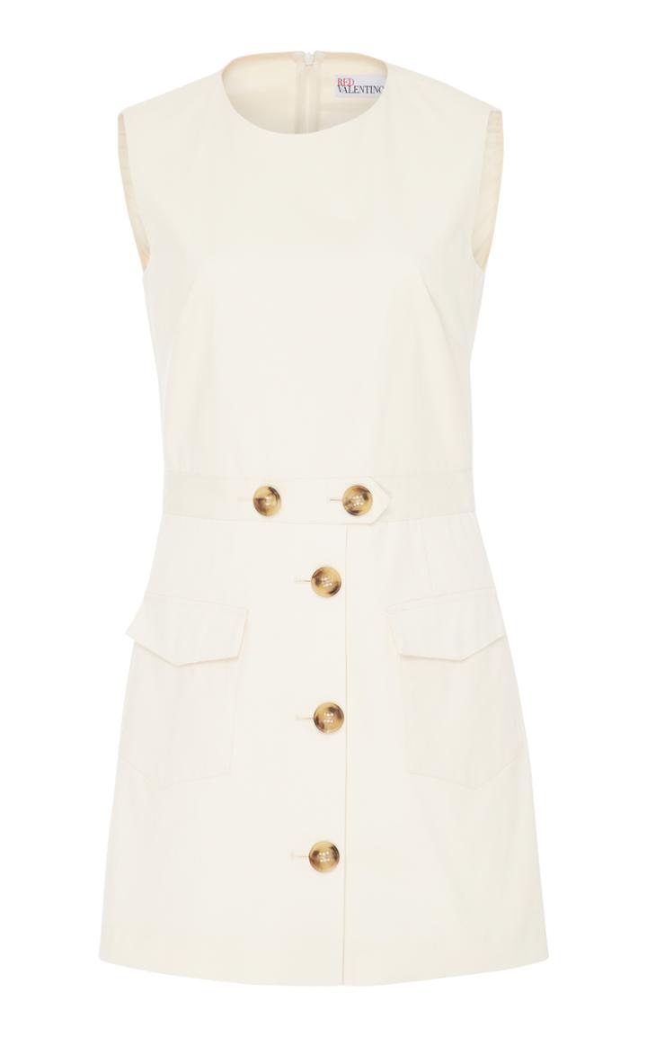 Red Valentino Stretch Micro Canvas Mini Dress