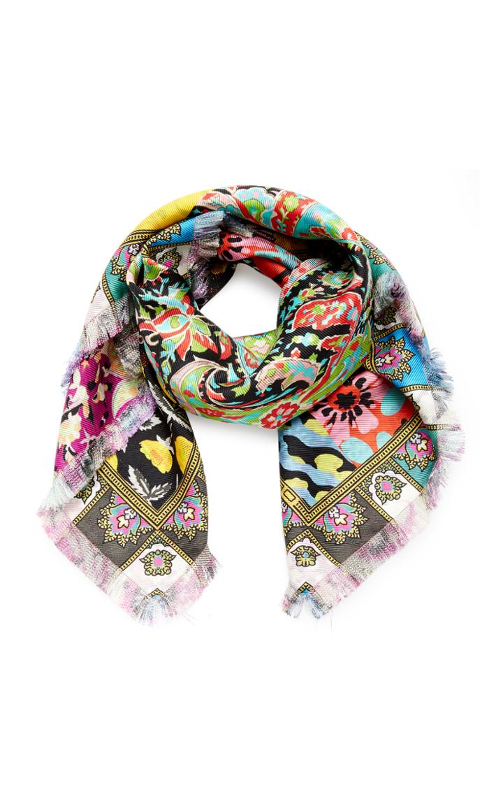 Etro Frayed Silk Scarf