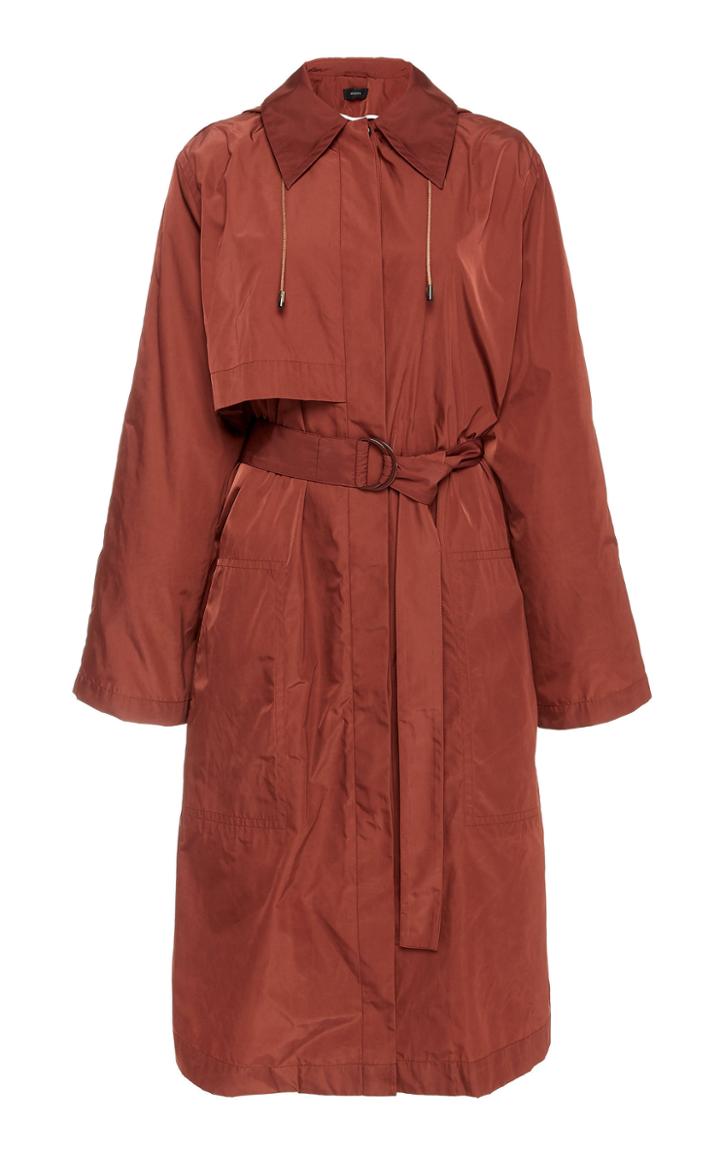 Joseph Dublin Hood Taffeta Coat