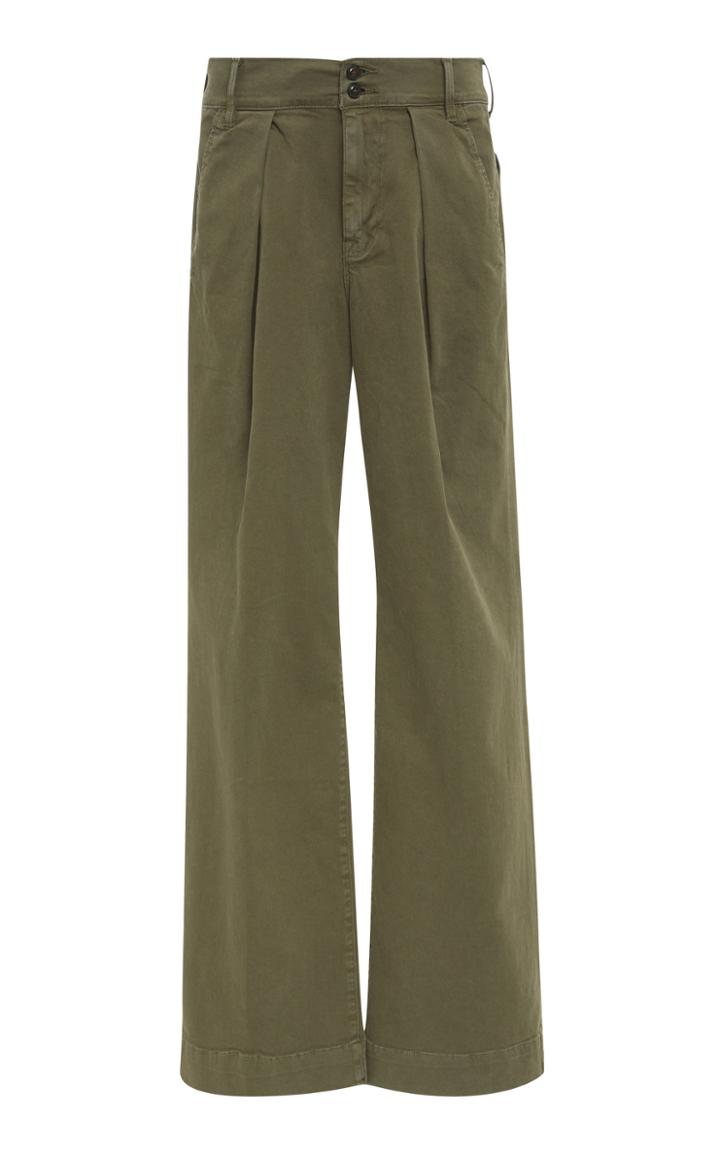 Frame Denim Wide-leg Chino Trousers