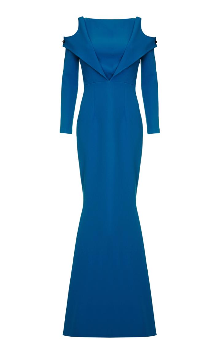 Safiyaa Linnea Cold Shoulder Long Dress