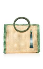 Rosantica Elle Wood And Wicker Bag