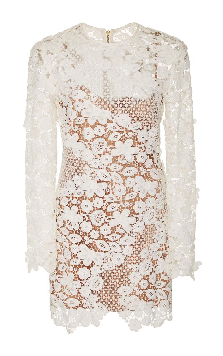 Self Portrait 3d Floral Mini Dress