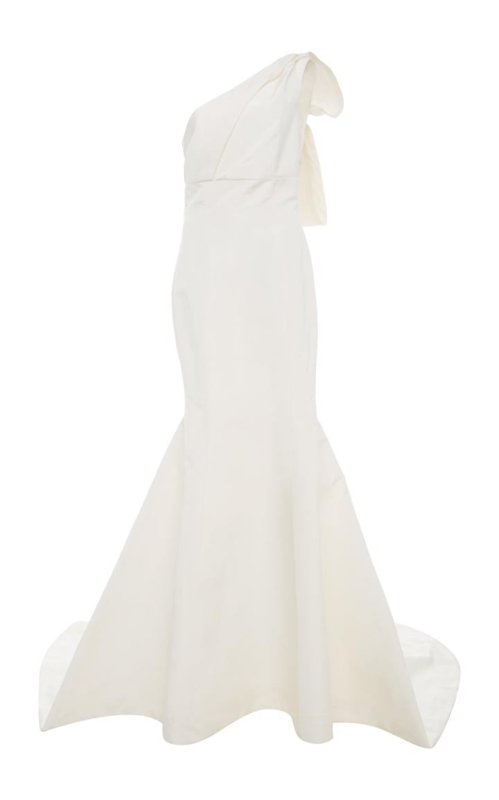 Carolina Herrera Bridal The Fernanda One Shoulder Silk Gown