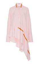 Palmer/harding Palmer//harding Pink Spicey Asymmetrical Shirt