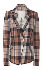 Veronica Beard Utah Cotton Plaid Blazer